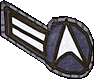 Earth Starfleet 2nd crewman insignia