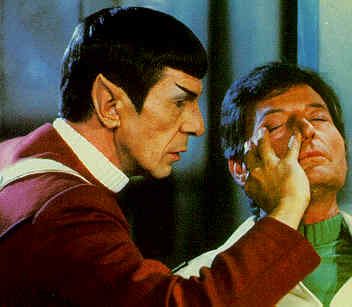 Spock transfering his katra to McCoy